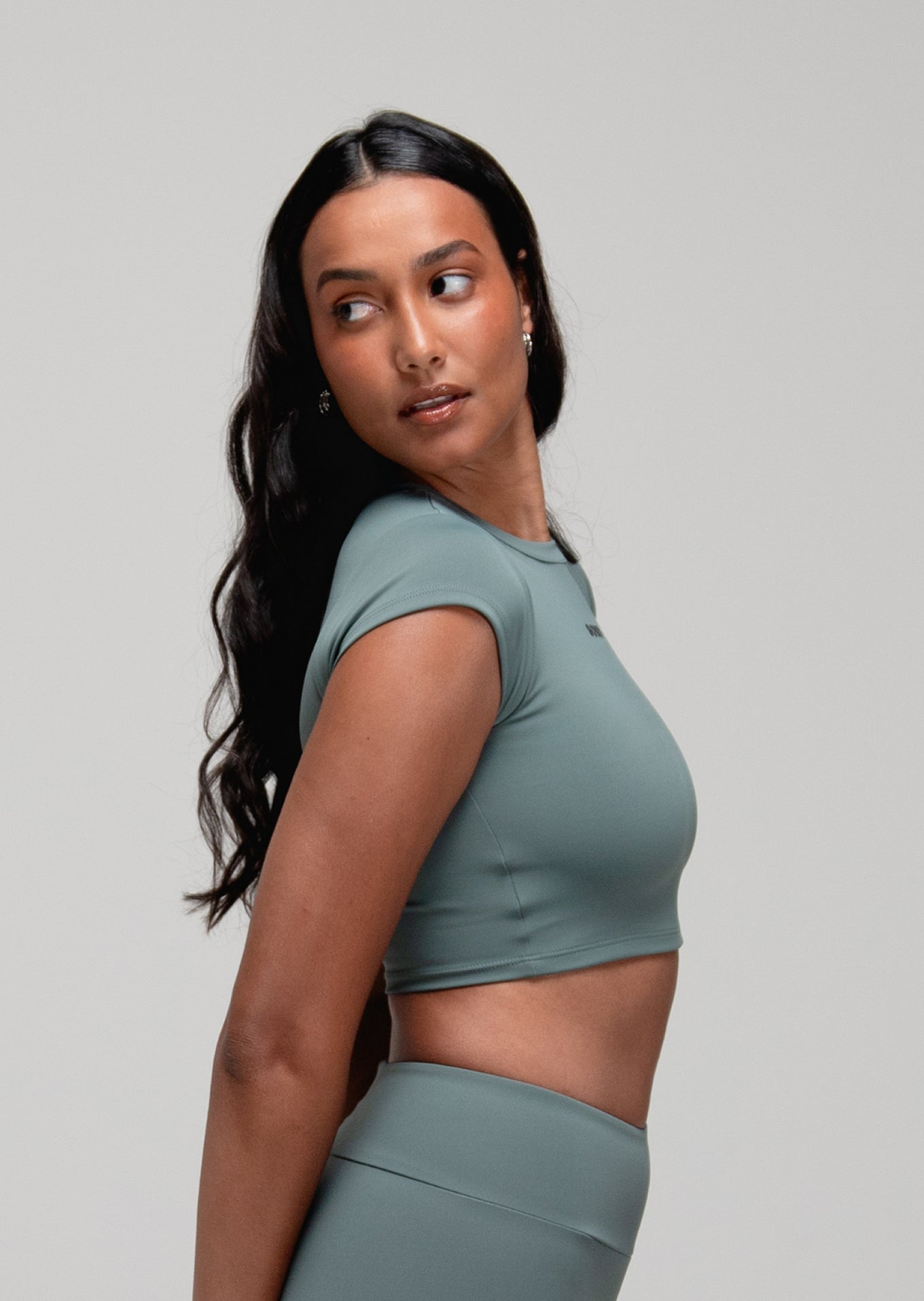 Blusa Cropped Ready Verde Jade