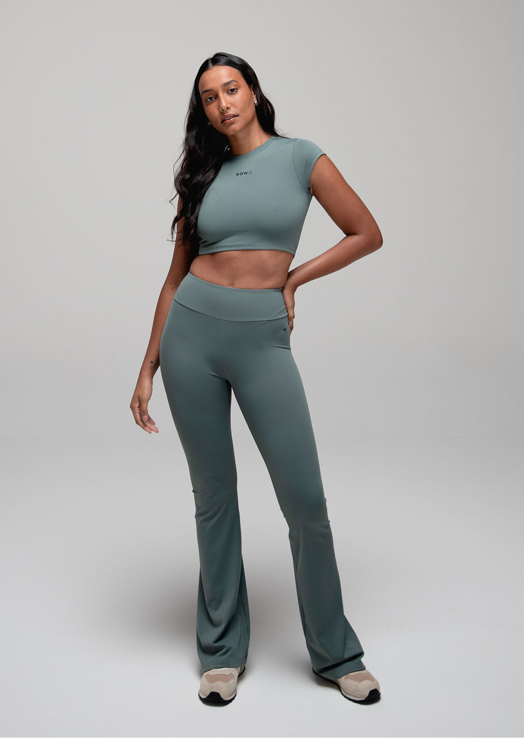 Calça Legging Flare Ready Verde Jade