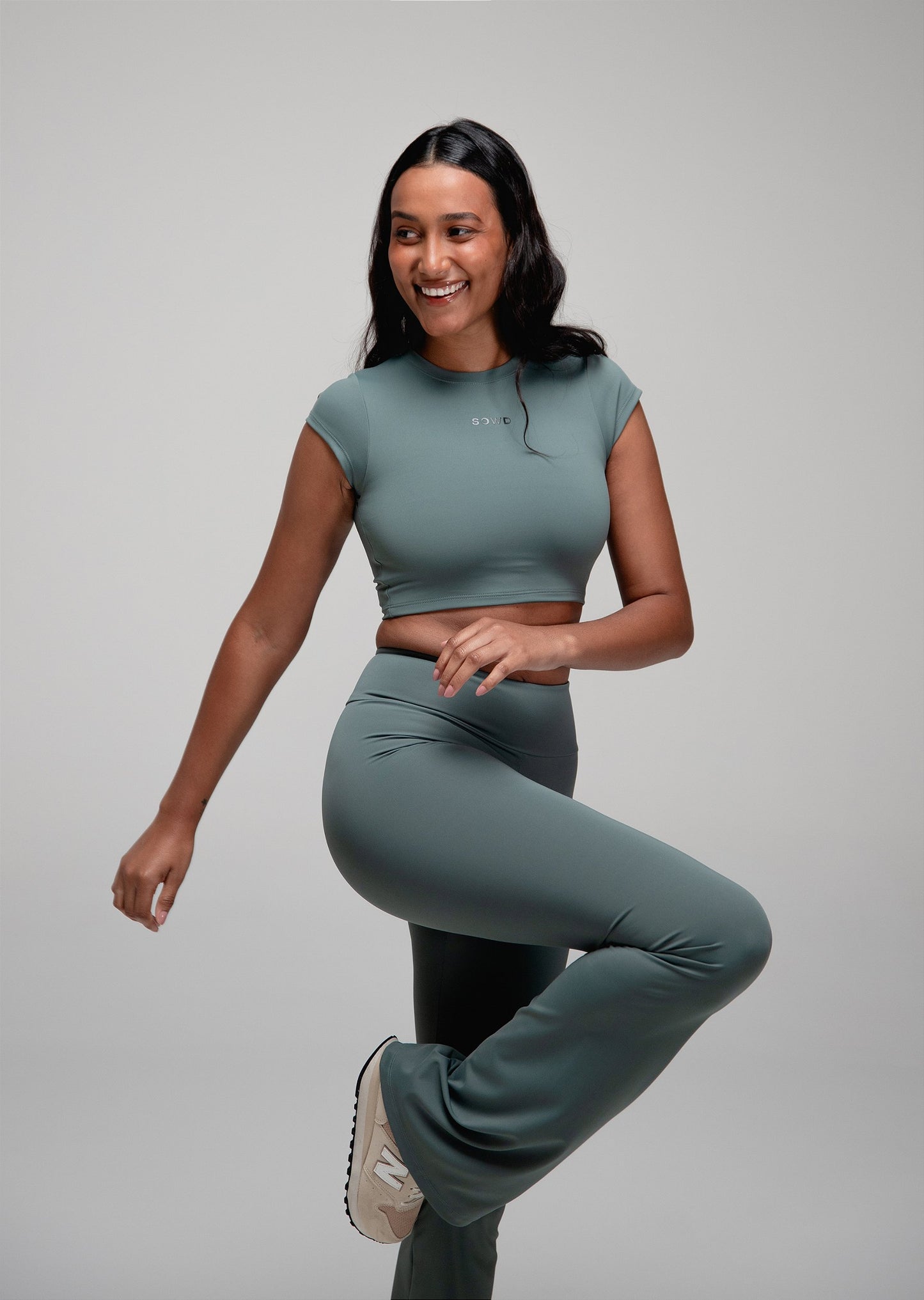 Calça Legging Flare Ready Verde Jade