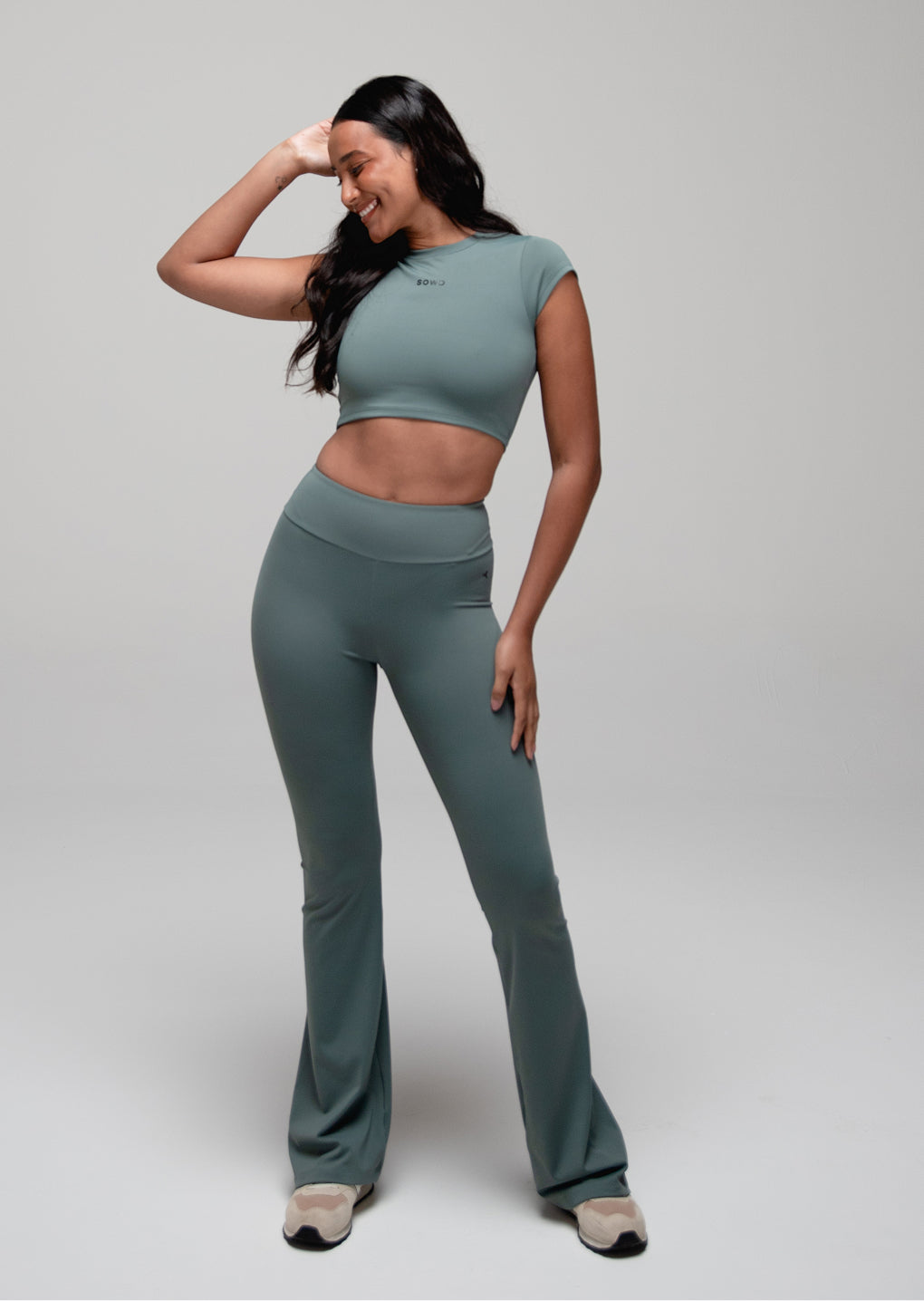 Calça Legging Flare Ready Verde Jade