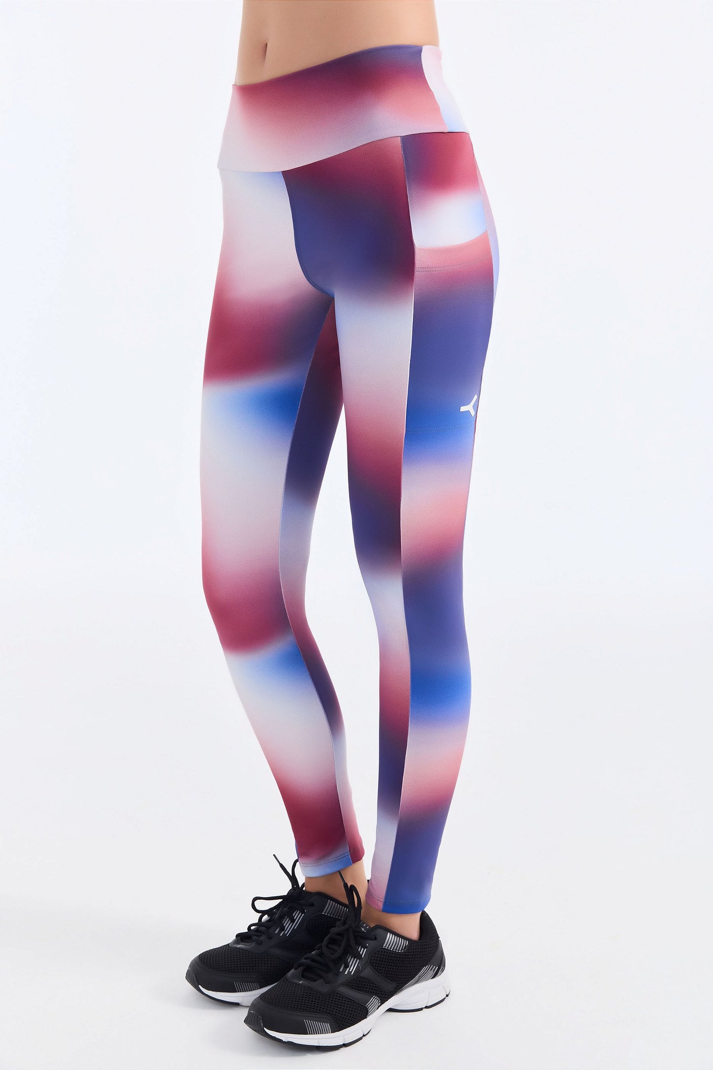 Calça Legging Recortes Estampa