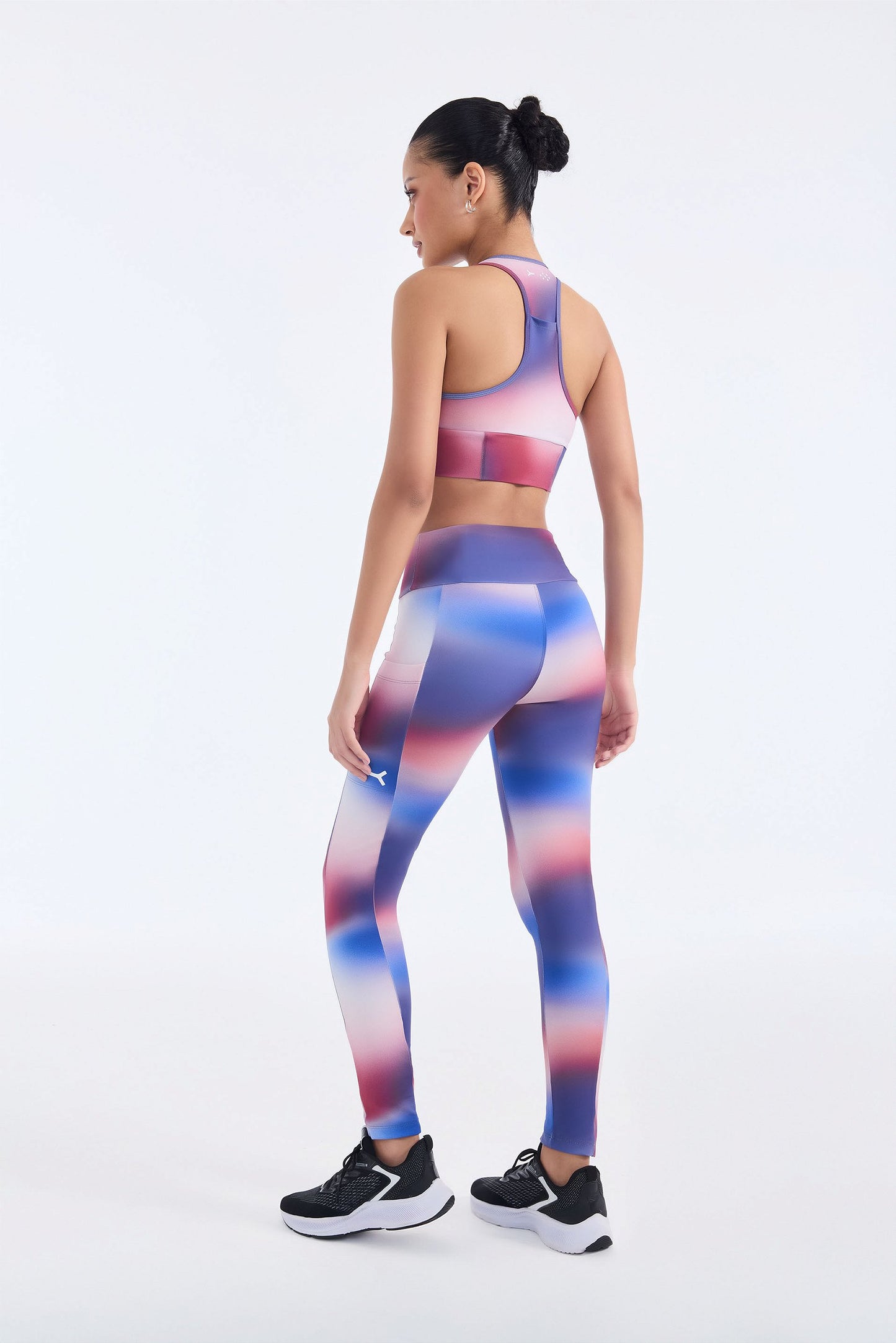 Calça Legging Recortes Estampa